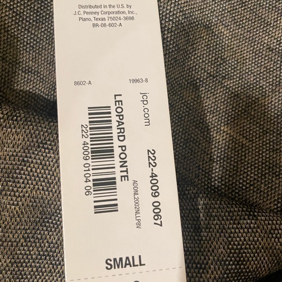 Worthington leopard skirt over knee 30 inch west 29 length from top side slit - Picture 5 of 8